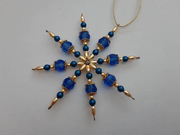 Perlenstern "blau / gold"   cs2709