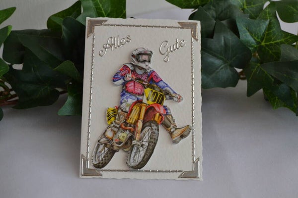 Glückwunschkarte "Motorradfahrer"   cs280
