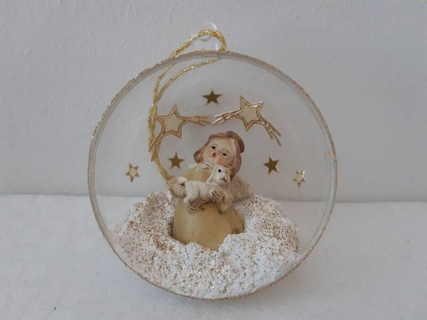 Dekohalbkugel 6 cm "Engerl"   cs2860