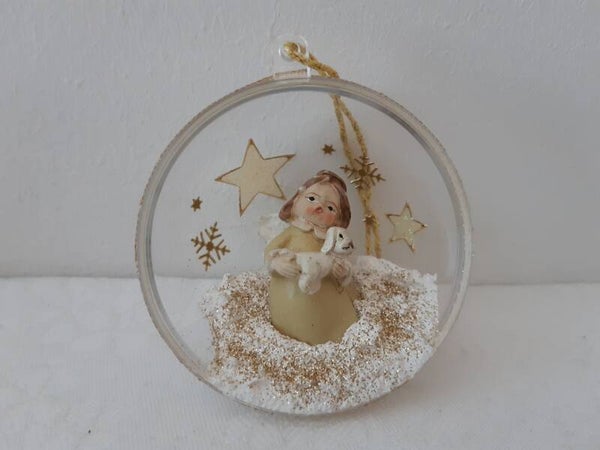 Dekohalbkugel 6 cm "Engerl"   cs2869