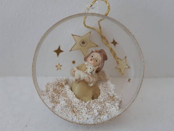 Dekohalbkugel 6 cm "Engerl"   cs2870