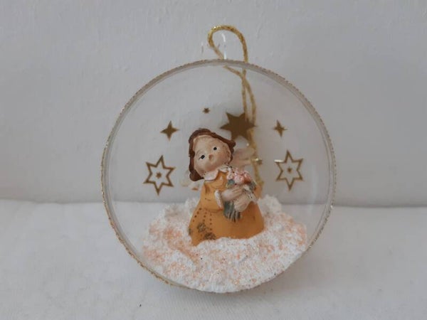 Dekohalbkugel 6 cm "Engerl"   cs2875