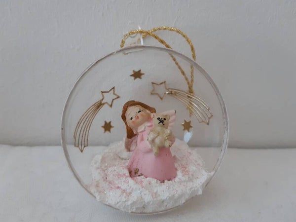 Dekohalbkugel 6 cm "Engerl"   cs2877