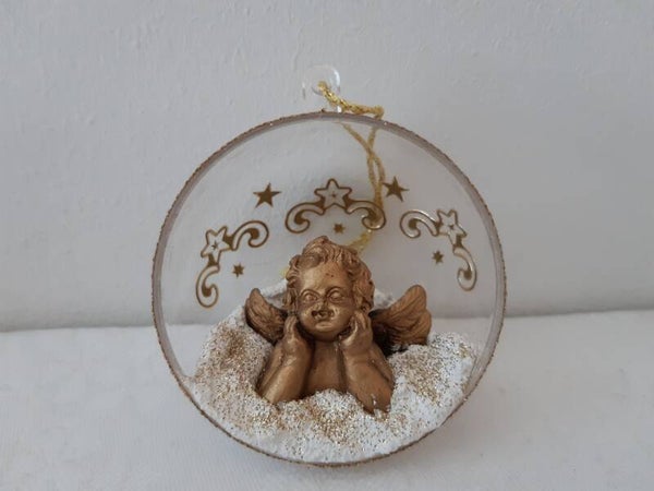 Dekohalbkugel 6 cm "Engerl"   cs2879