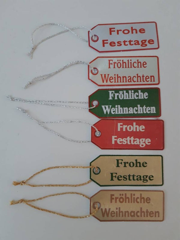 Geschenkanhänger 6er Set   cs2880