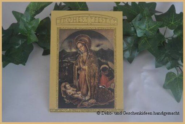 Weihnachtskarte "Heilige Maria"   cs288