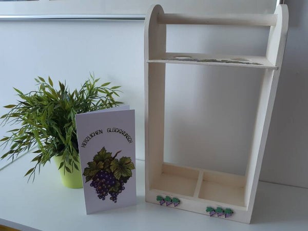 Flaschenträger mit Glückwunschkarte   cs2896