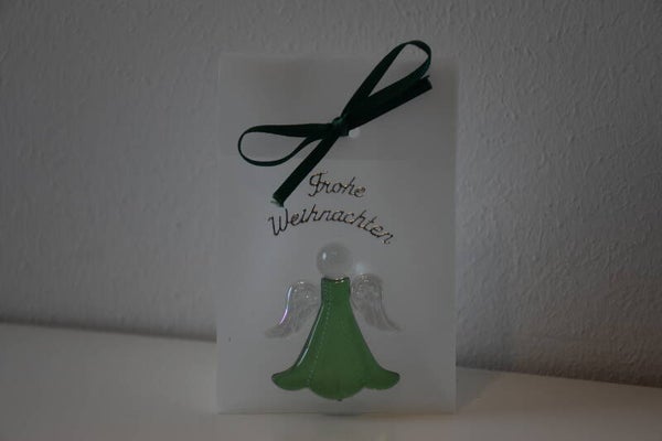Geschenktascherl mini "Engel grün"   cs2923