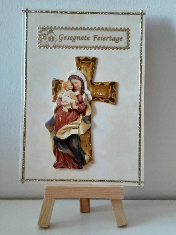 Weihnachtskarte "Maria mit Jesuskind"   cs376