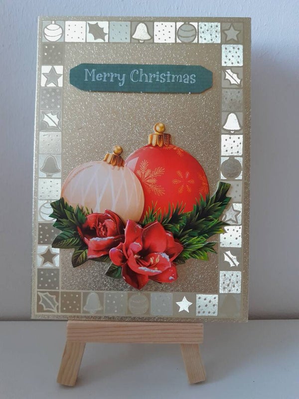 Weihnachtskarte "Weihnachtskugeln"   cs380