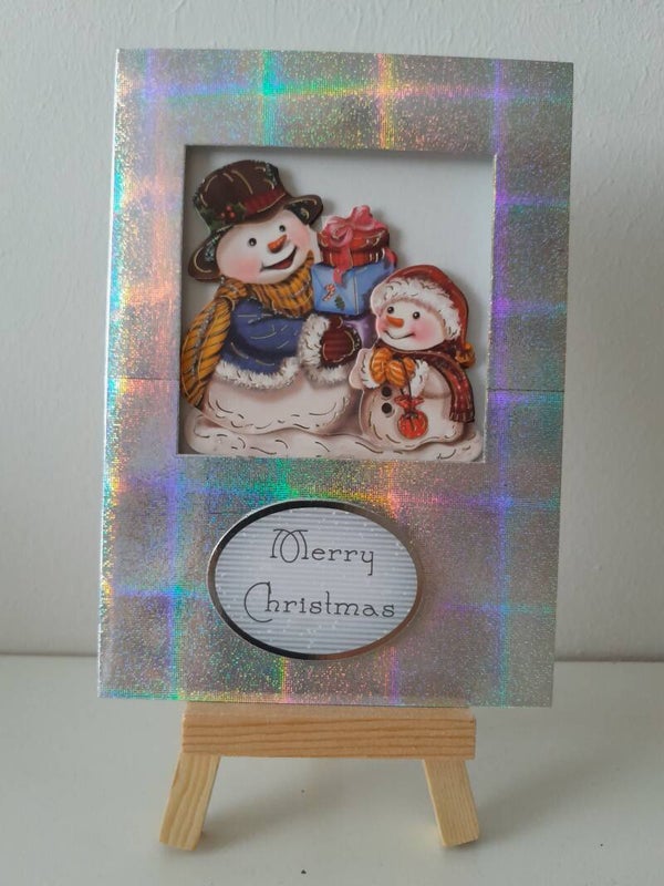 Weihnachtskarte "Schneemänner"   cs500