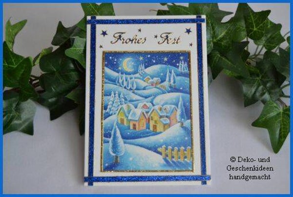 Weihnachtskarte "Winterlandschaft"   cs546
