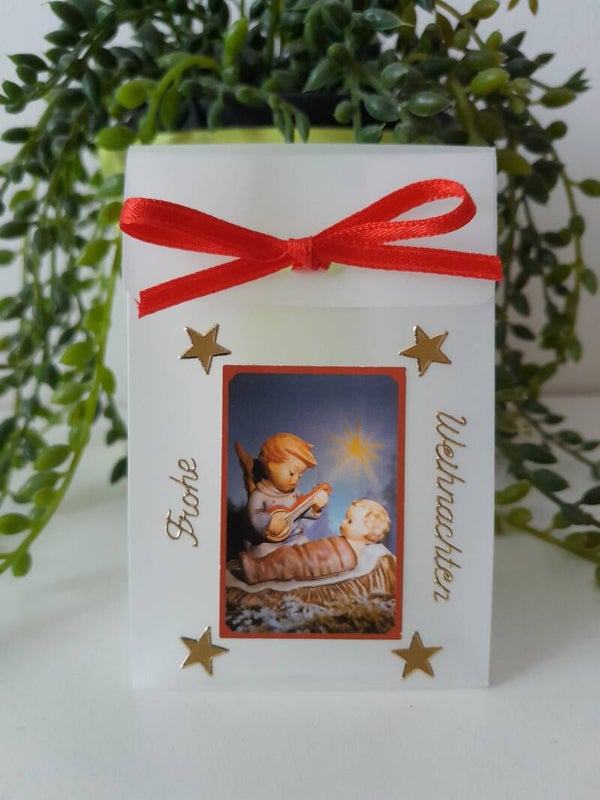 Geschenktascherl mini "musizierender Junge mit Jesuskind"   cs556