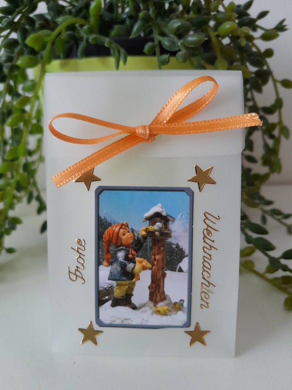 Geschenktascherl mini "Junge im Schnee"   cs574