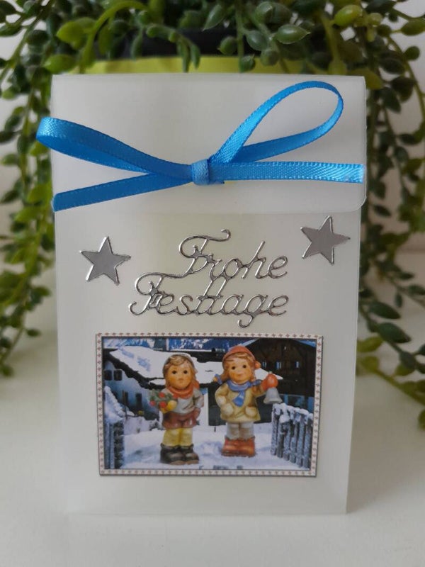 Geschenktascherl mini "Kinder im Schnee"   cs576