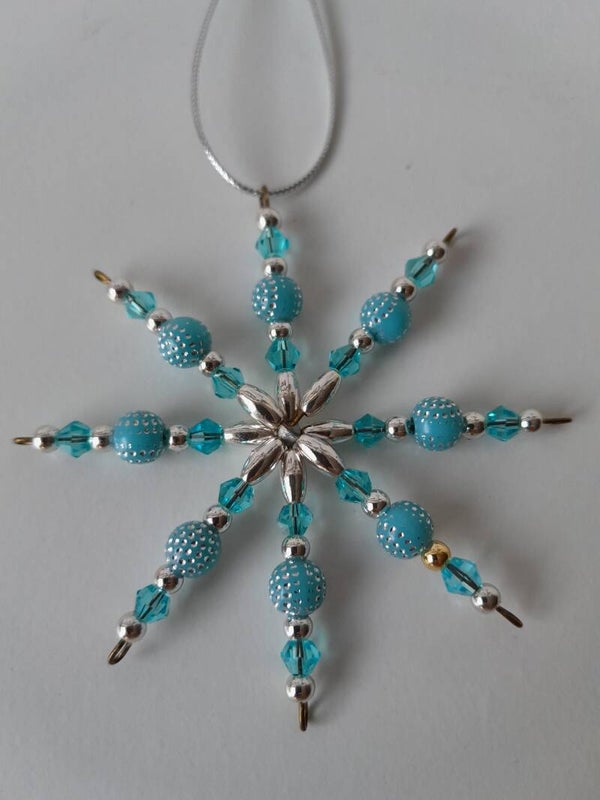 Perlenstern "blau / silber"   cs598