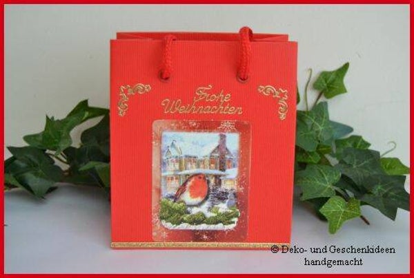 Geschenktasche "Rotkelchen"   cs644