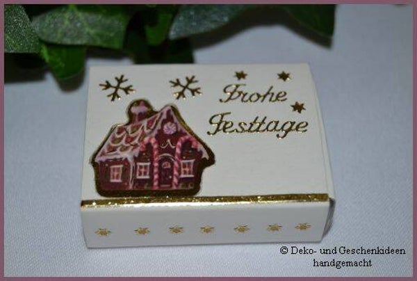 Geschenkschachterl mini "Lebkuchenhaus"   cs666