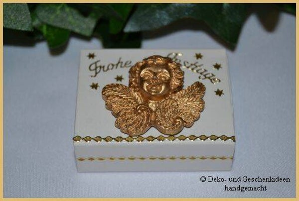 Geschenkschachterl mini "Engerl gold"   cs673