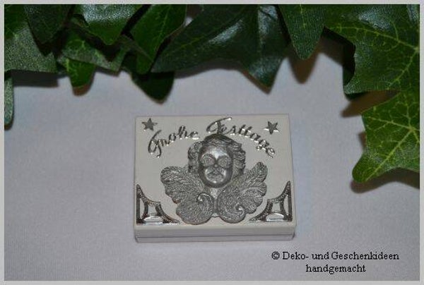 Geschenkschachterl mini "Engerl silber"   cs679