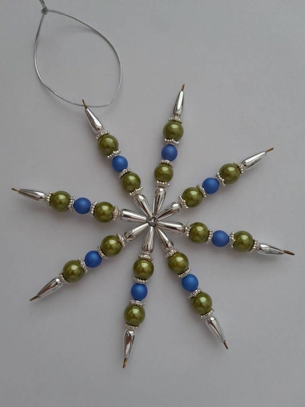 Perlenstern "blau / grün"   cs727