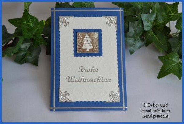 Weihnachtskarte "Baum weiß"   cs739