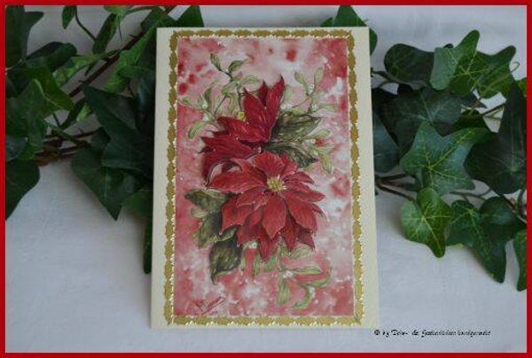 Weihnachtskarte "Weihnachtsstern"   cs774