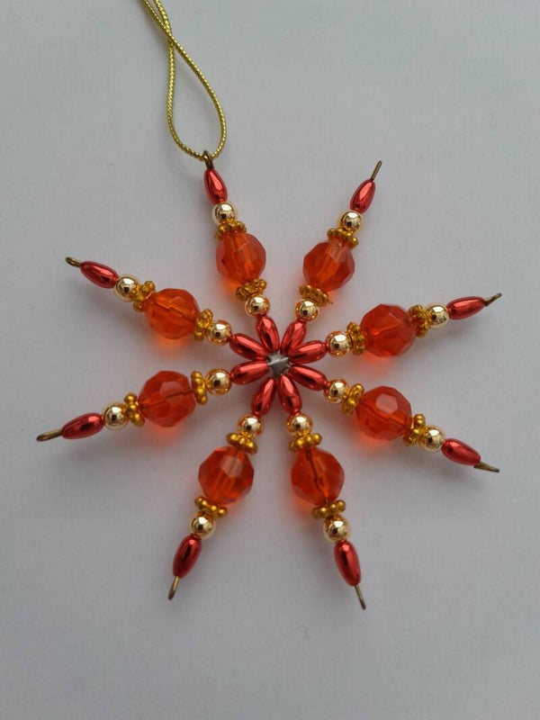 Perlenstern "rot "   cs786