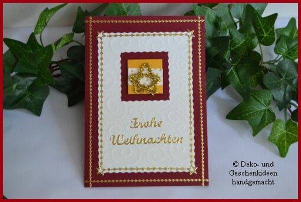 Weihnachtskarte "Stern"   cs796