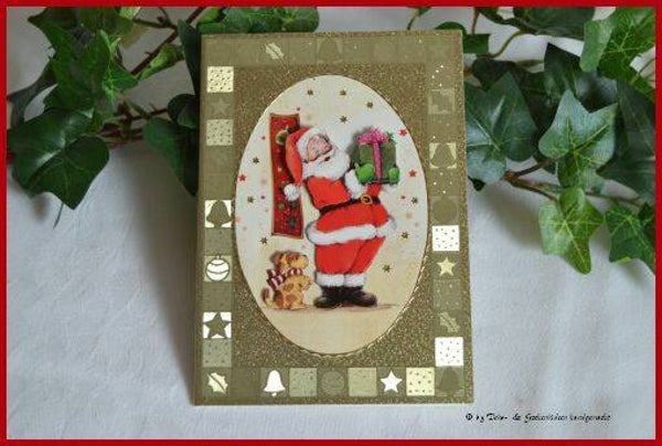 Weihnachtskarte "Weihnachtsmann"   cs817