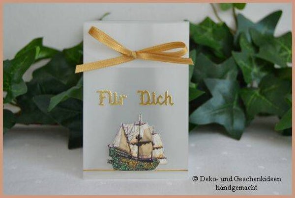 Geschenktasche "Segelschiff"   cs857