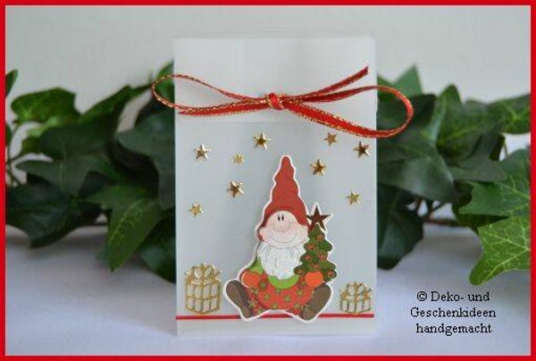 Geschenktascherl mini "Weihnachtsmann"   cs868
