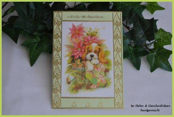 Weihnachtskarte "Hund"   cs918