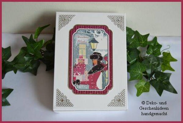 Geschenkschachtel "Dame mit Geschenken"   cs981