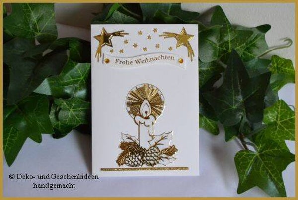 Weihnachtskarte "Weihnachtskerze"   cs989