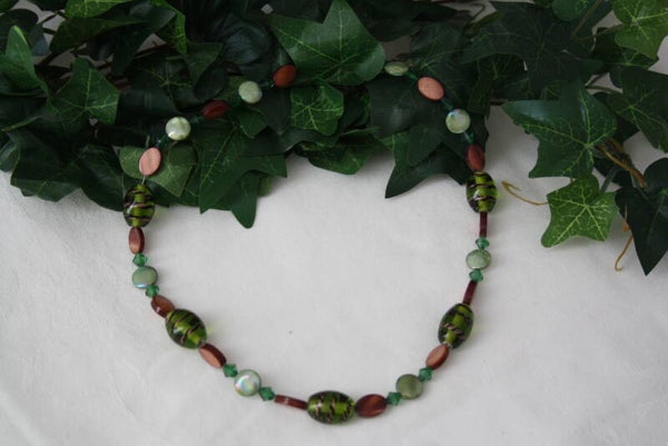 Kette "grün / braun"   K39