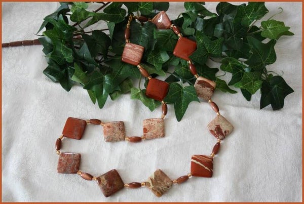 Kette "Cappuccino Jaspis"   K84