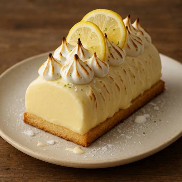 Buche de noël au citron meringué