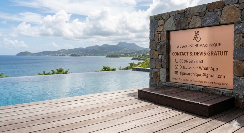 Contact Romain À l'eau Piscine Martinique entretien Trois-Ilets Diamant