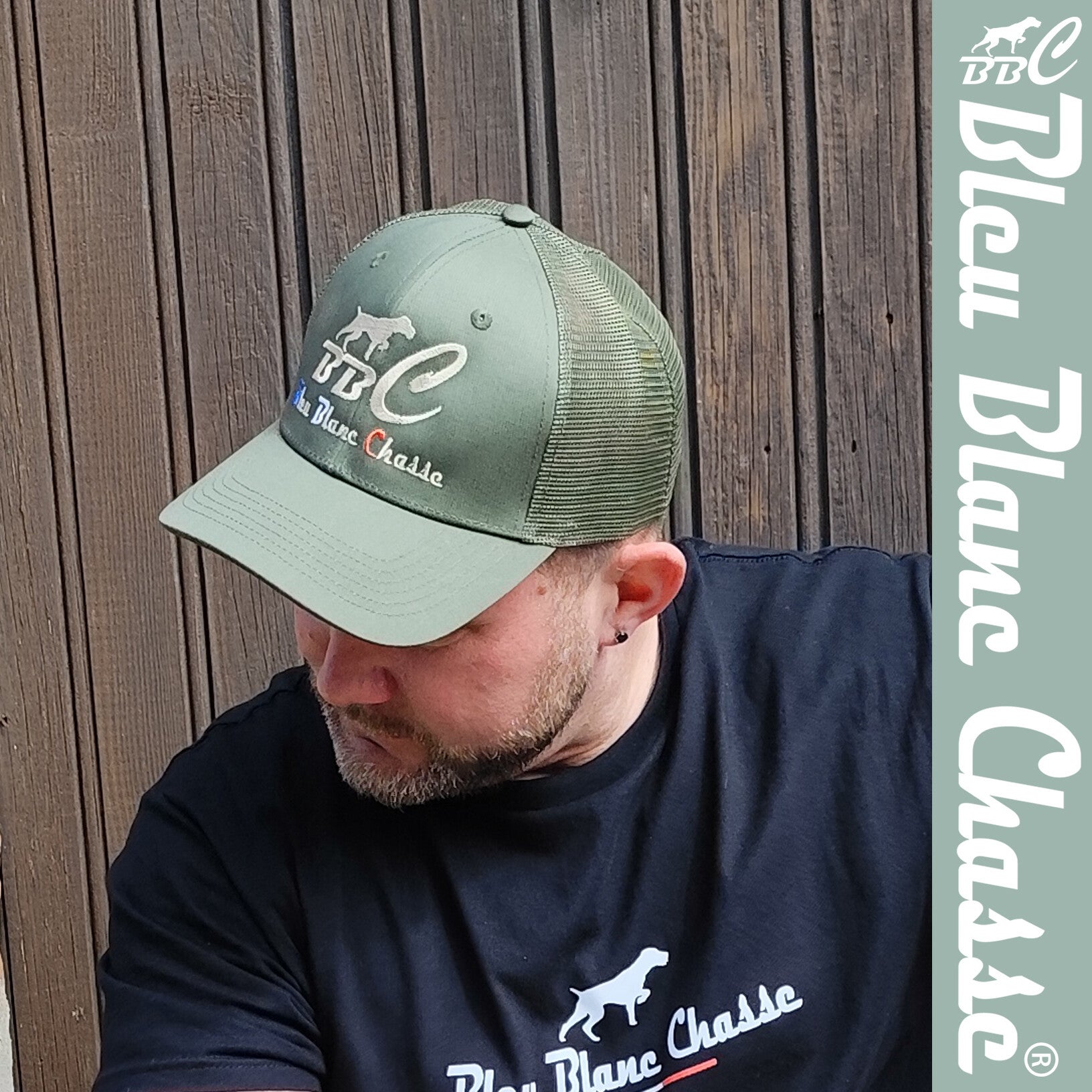Casquette Trucker 6 Panneaux vert olive