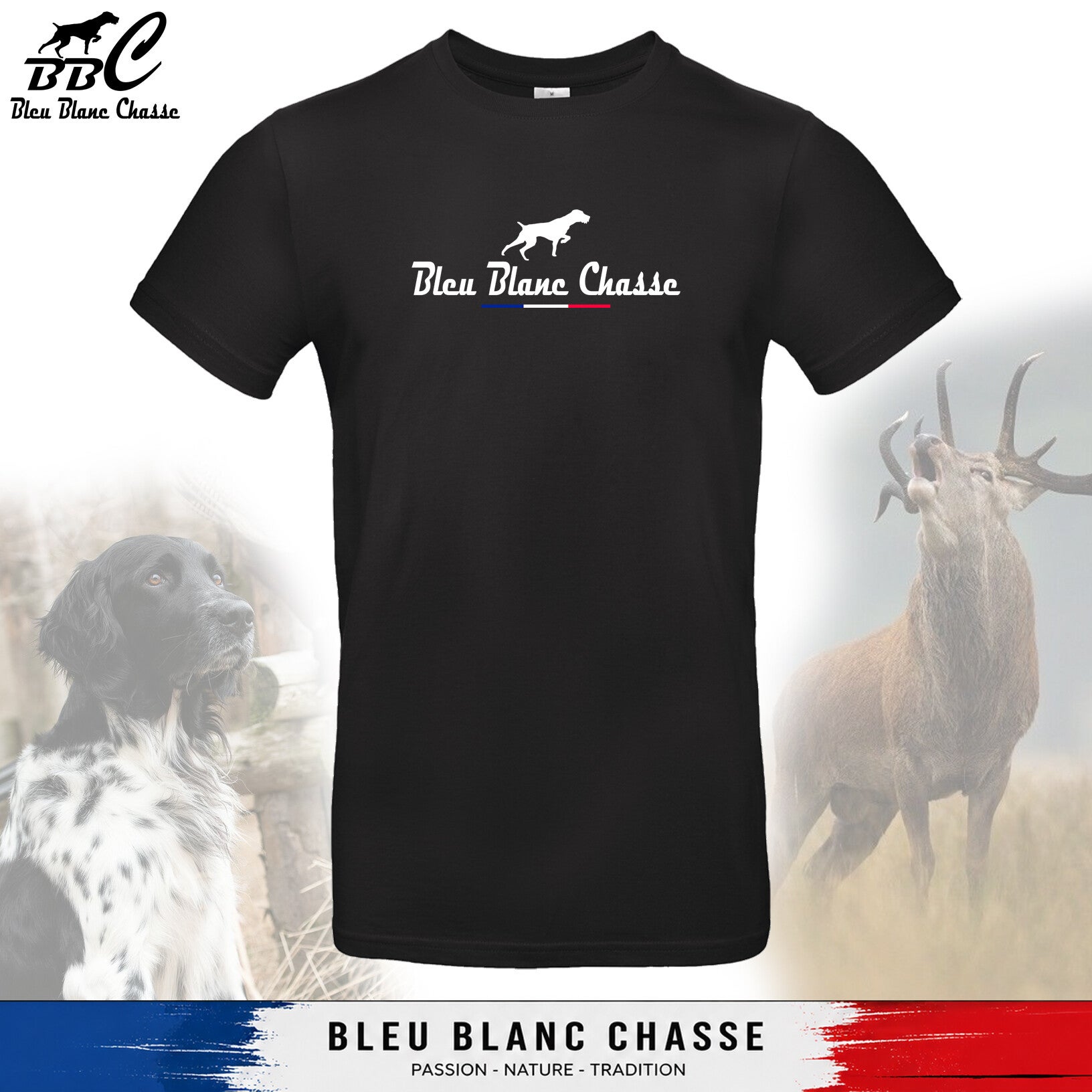 Tee-shirt Noir - Gamme "Classique"