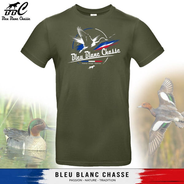 Tee-shirt Kaki  - Gamme "Authentique Gibier d'eau"