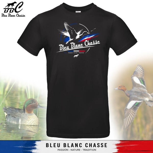 Tee-shirt Noir - Gamme "Authentique Gibier d'eau"