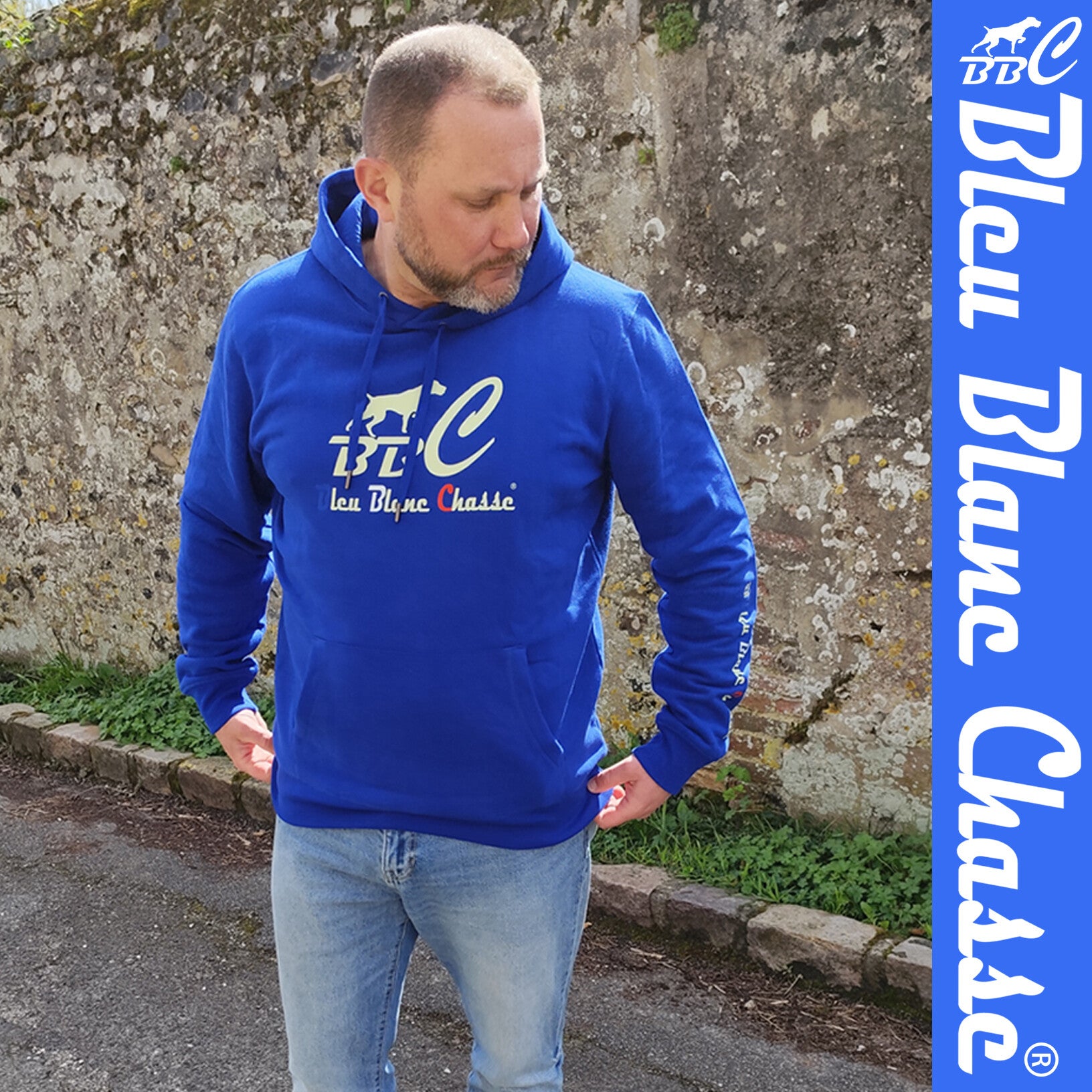 Sweat-shirt à capuche Bleu Royal "Original"