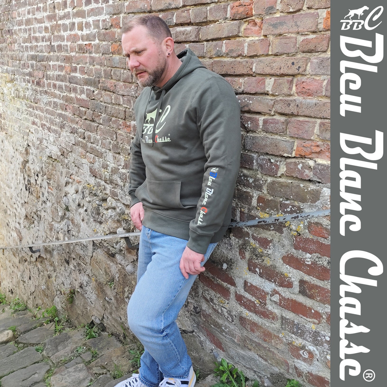 Sweat-shirt à capuche Kaki "Original"