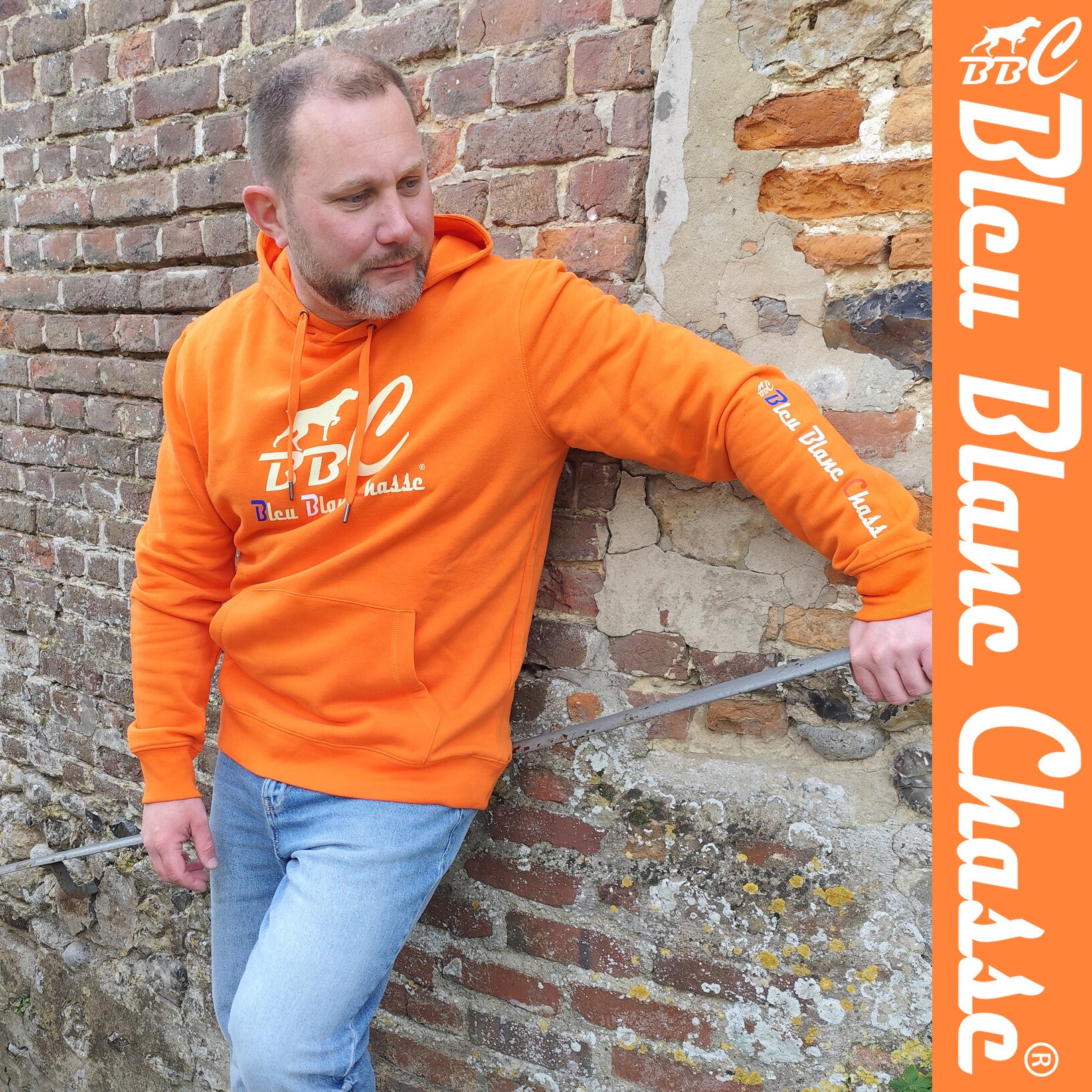 Sweat-shirt à capuche Orange "Original"
