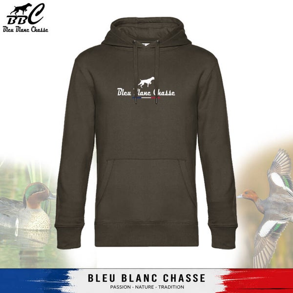 Sweat-shirt à capuche Kaki "Classique" - Unisexe