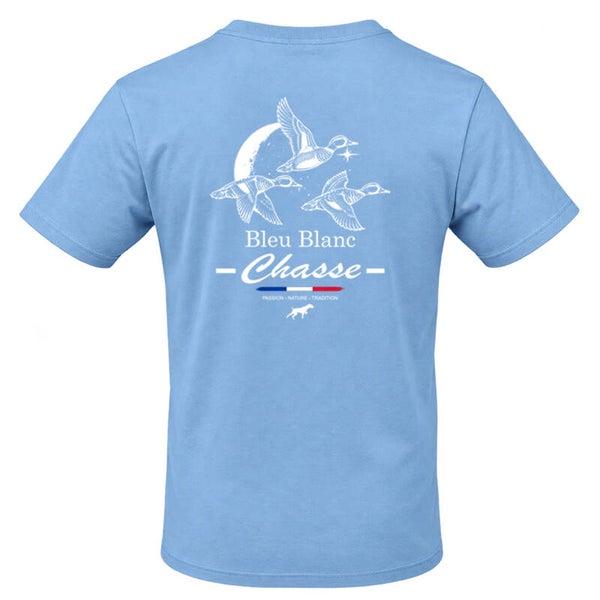 Tee-shirt Bleu SKY - Gamme "Sarcelle au vole"
