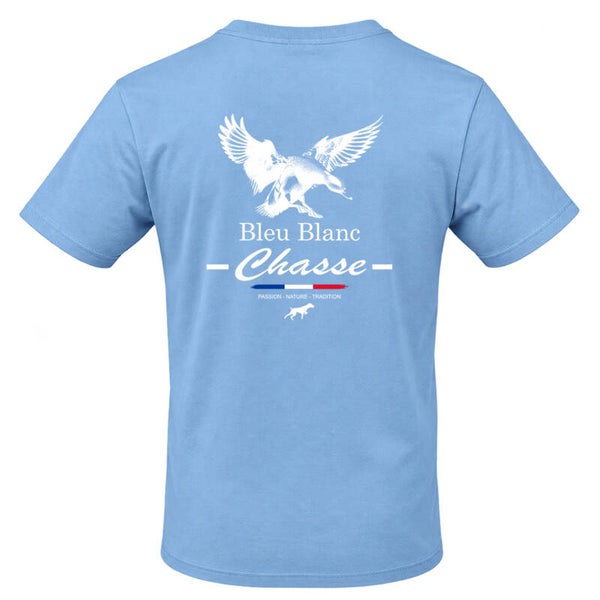 Tee-shirt Bleu SKY - Gamme "Siffleur à la pose"