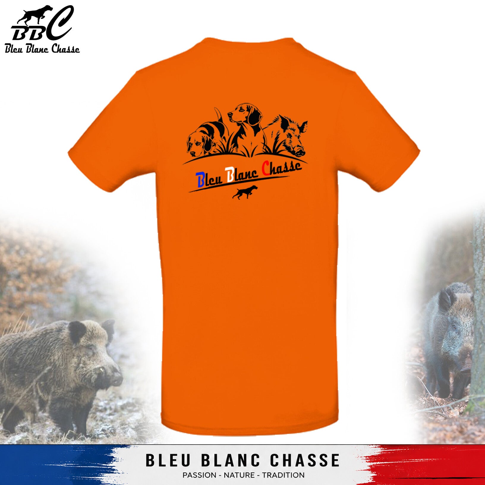 Tee-shirt Orange - Gamme  "Tradition"
